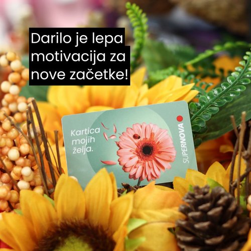 Poskrbi za svež zagon ob začetku jeseni, ko narava spreminja svoje barve in odpira nova poglavja. 🍁🧡

Darilna kartica...